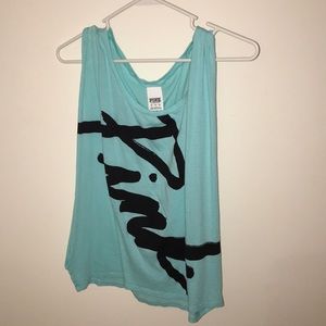 Pink Sky Blue tank top / muscle shirt